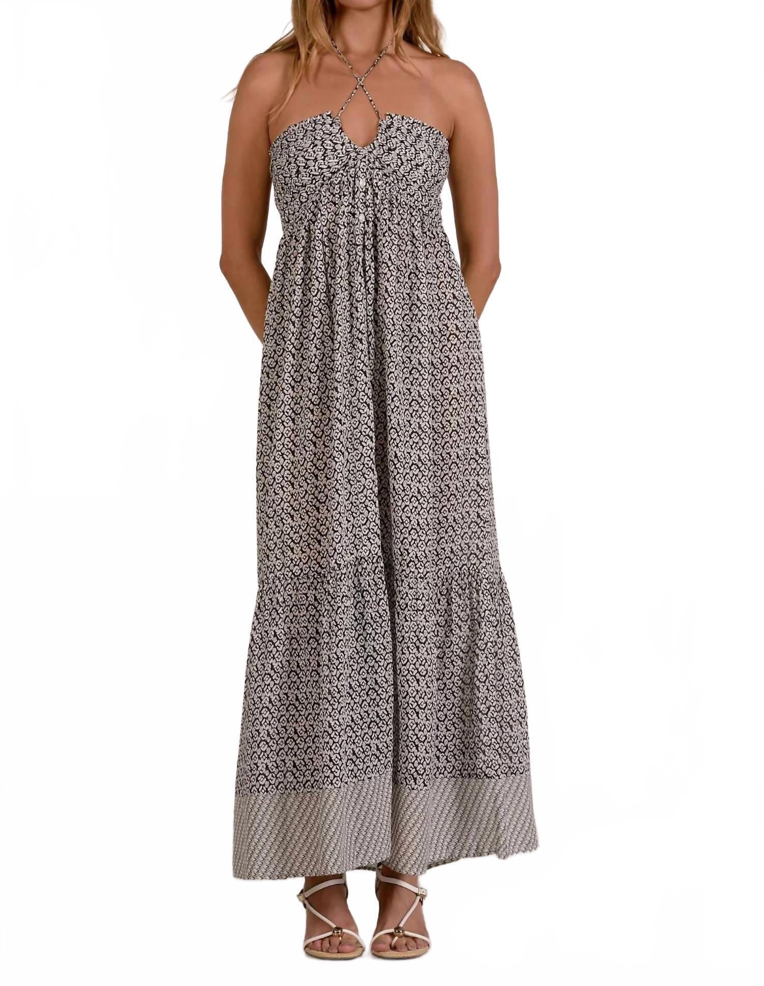 New Elan Rowan Maxi Dress In Grey